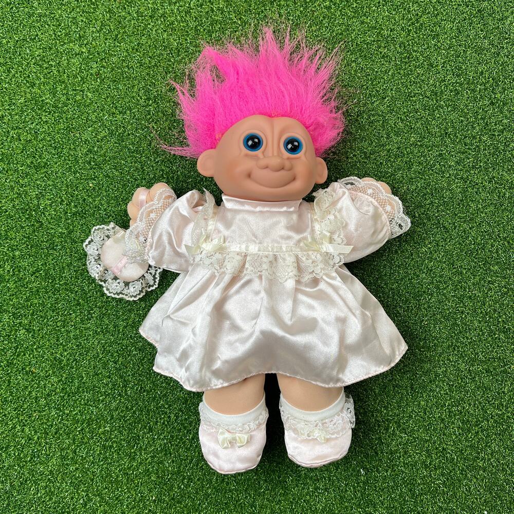 Vintage Russ Berrie Good Luck Troll Plush Doll